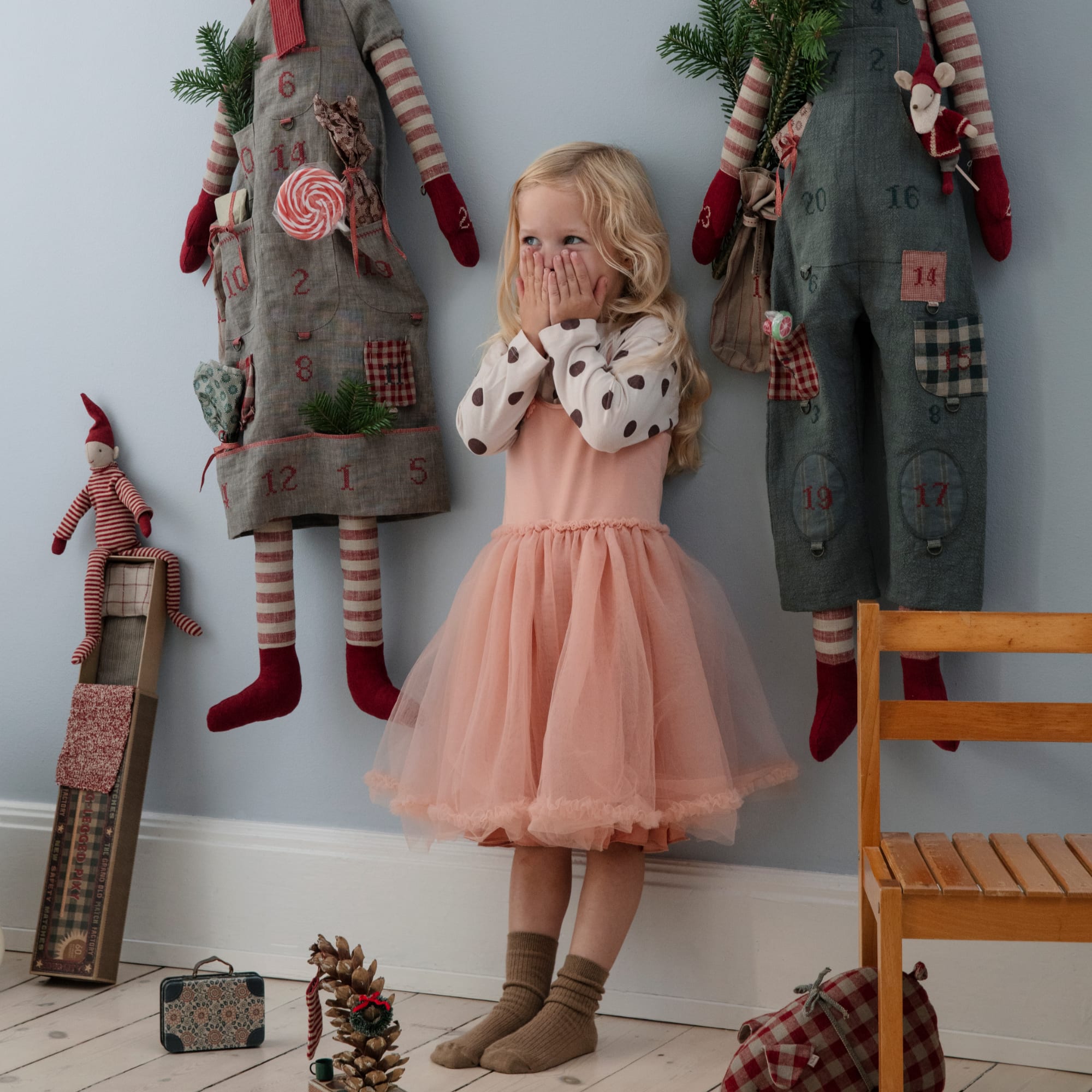 Maileg | Abito principessa in tulle, 2-3 anni Melon, Princess dress