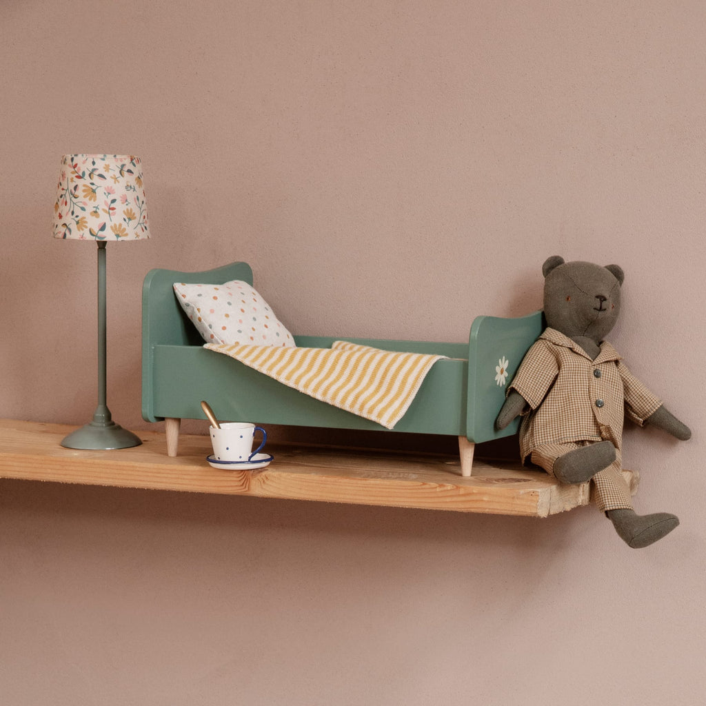 Maileg | Mini Lampada da terra, Dark Mint Miniature Floor Lamp