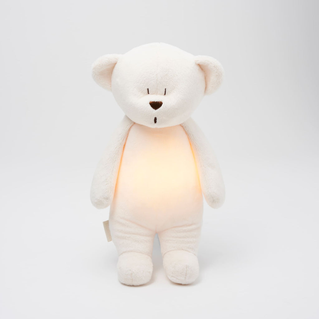 Moonie Humming bear with nightlight, Cream