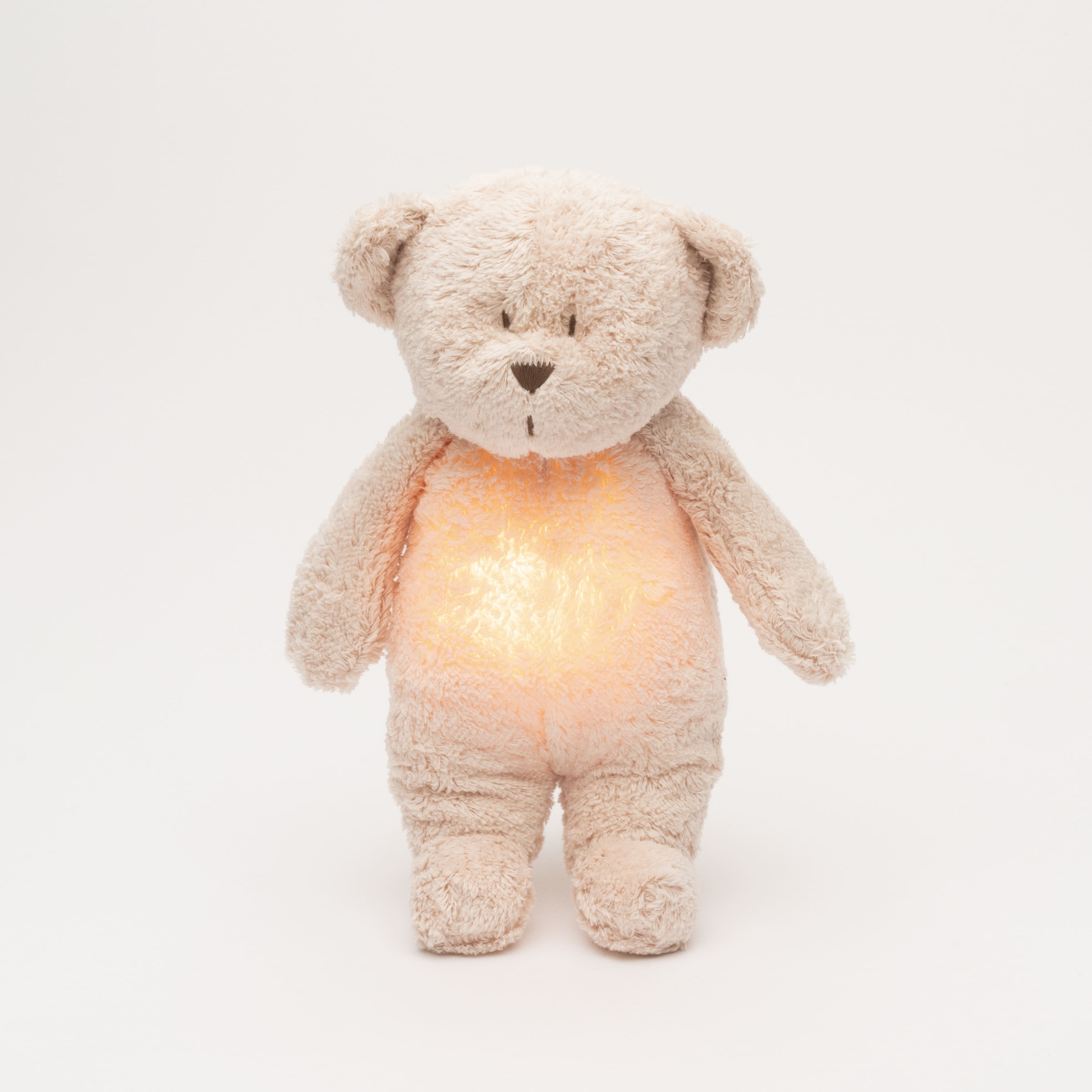 Moonie Orsetto in cotone bio con suoni e luce, Rose