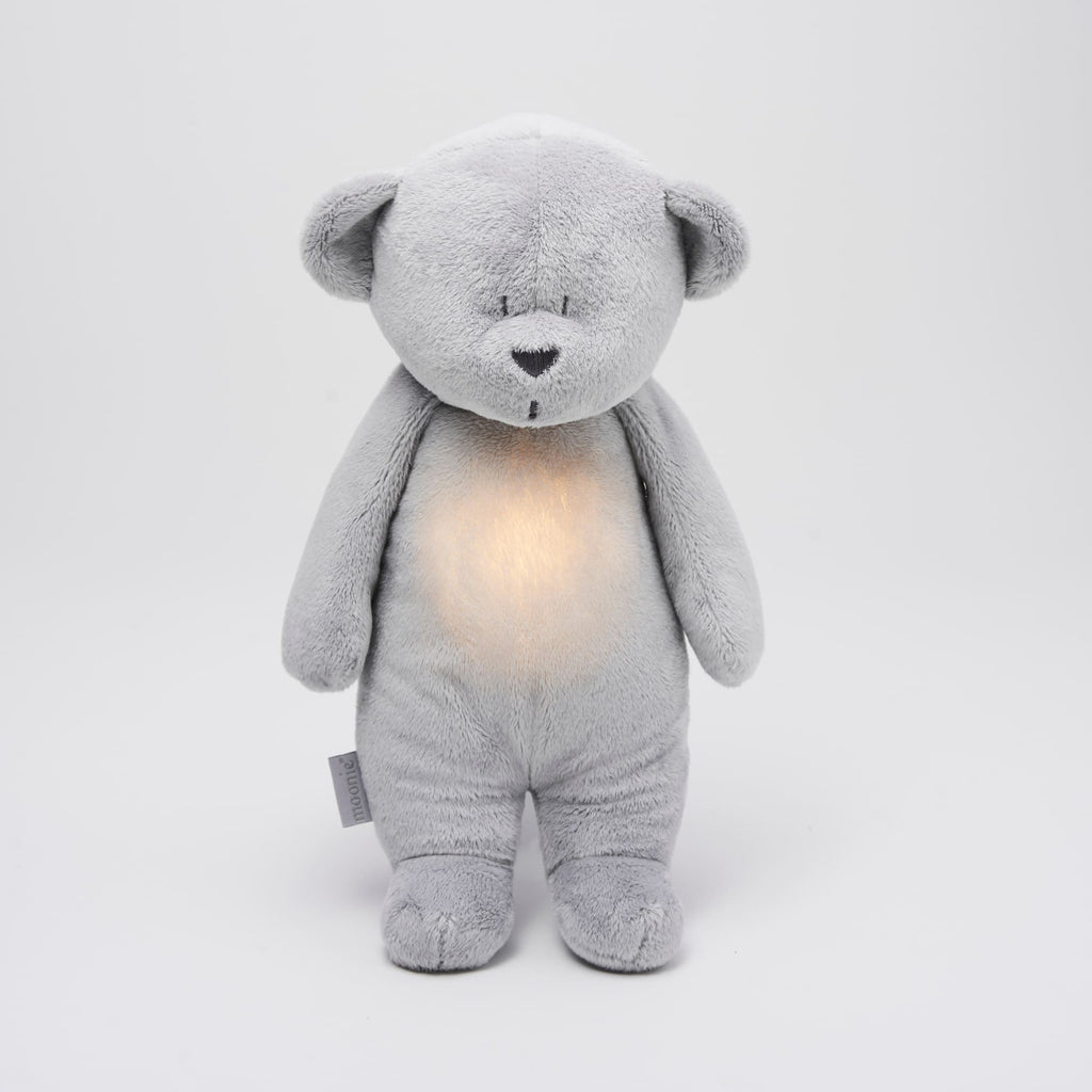 Moonie Humming bear with nightlight, Silver