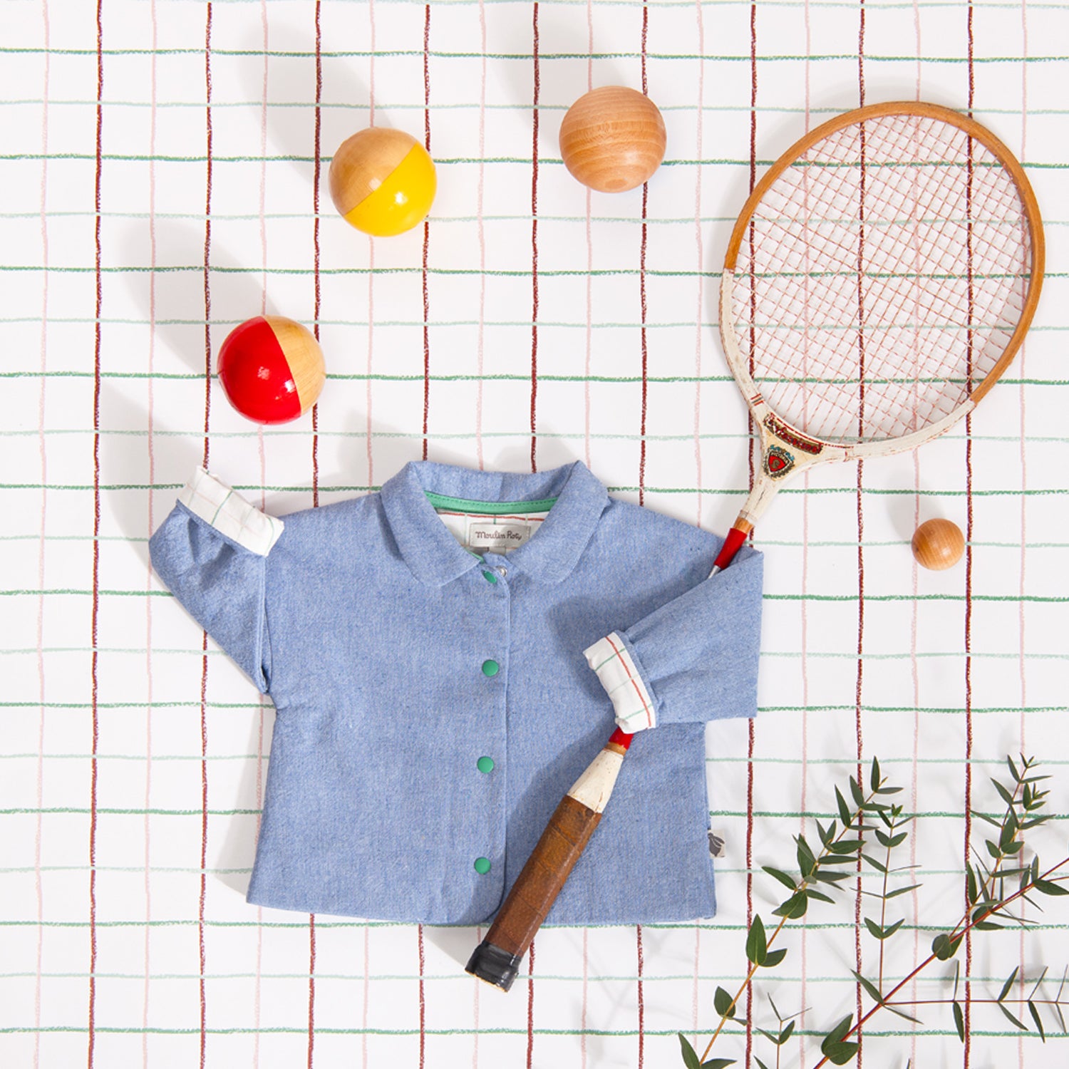 Lightweight organic cotton jacket with denim effect, James
