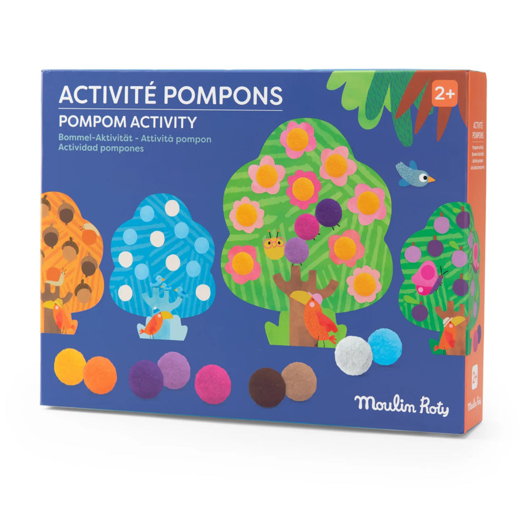 Activité pompons – Les arbres des quatre saisons