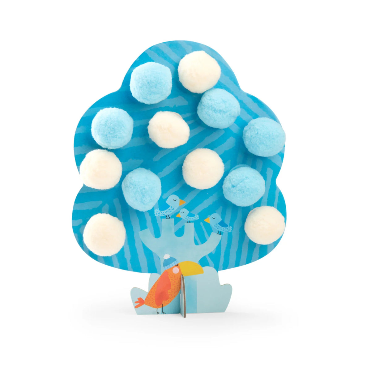 Activité pompons – Les arbres des quatre saisons