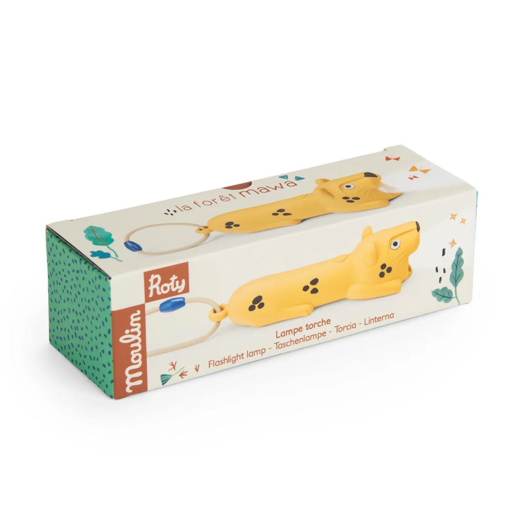 Torcia ricaricabile in silicone- Leopardo