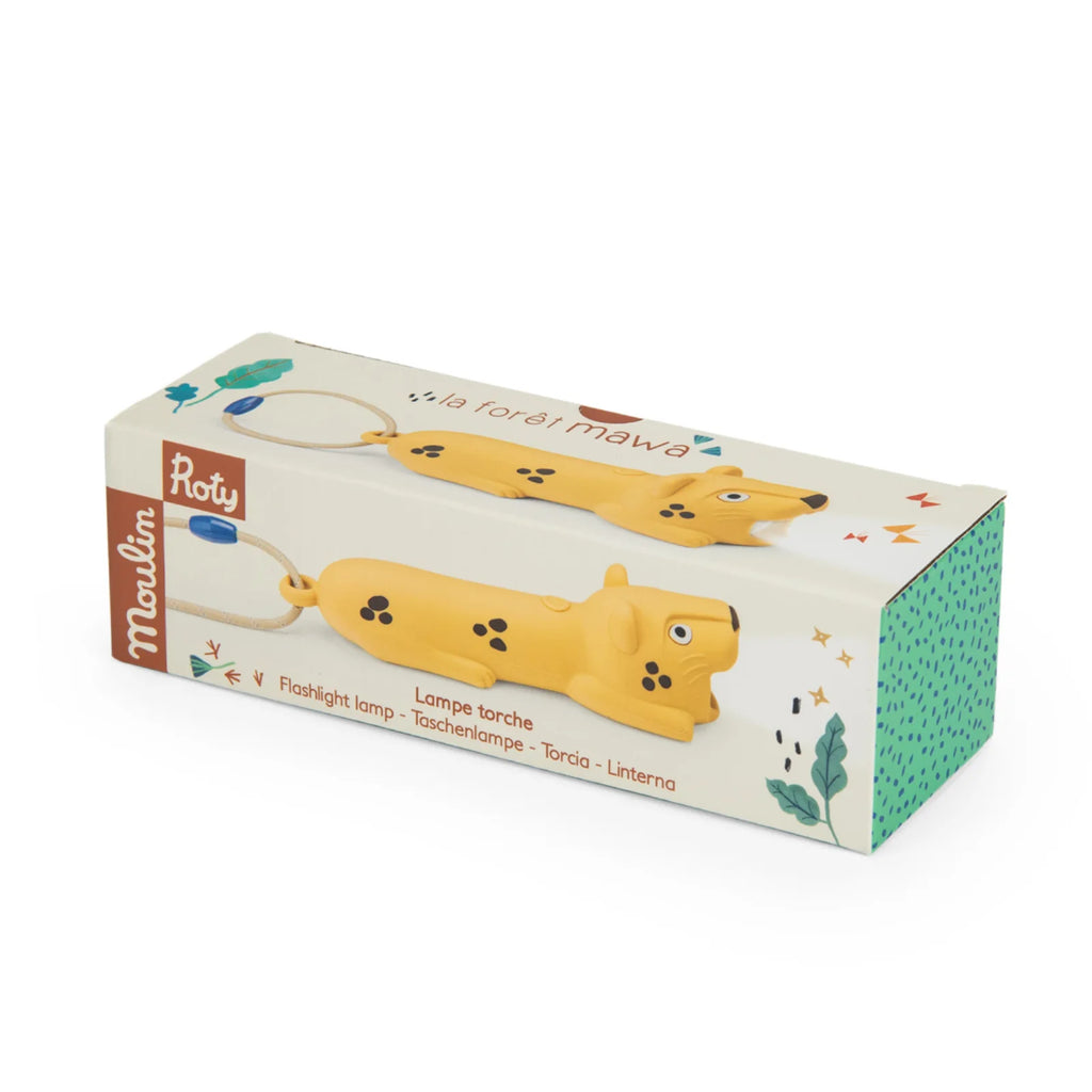 Torcia ricaricabile in silicone- Leopardo