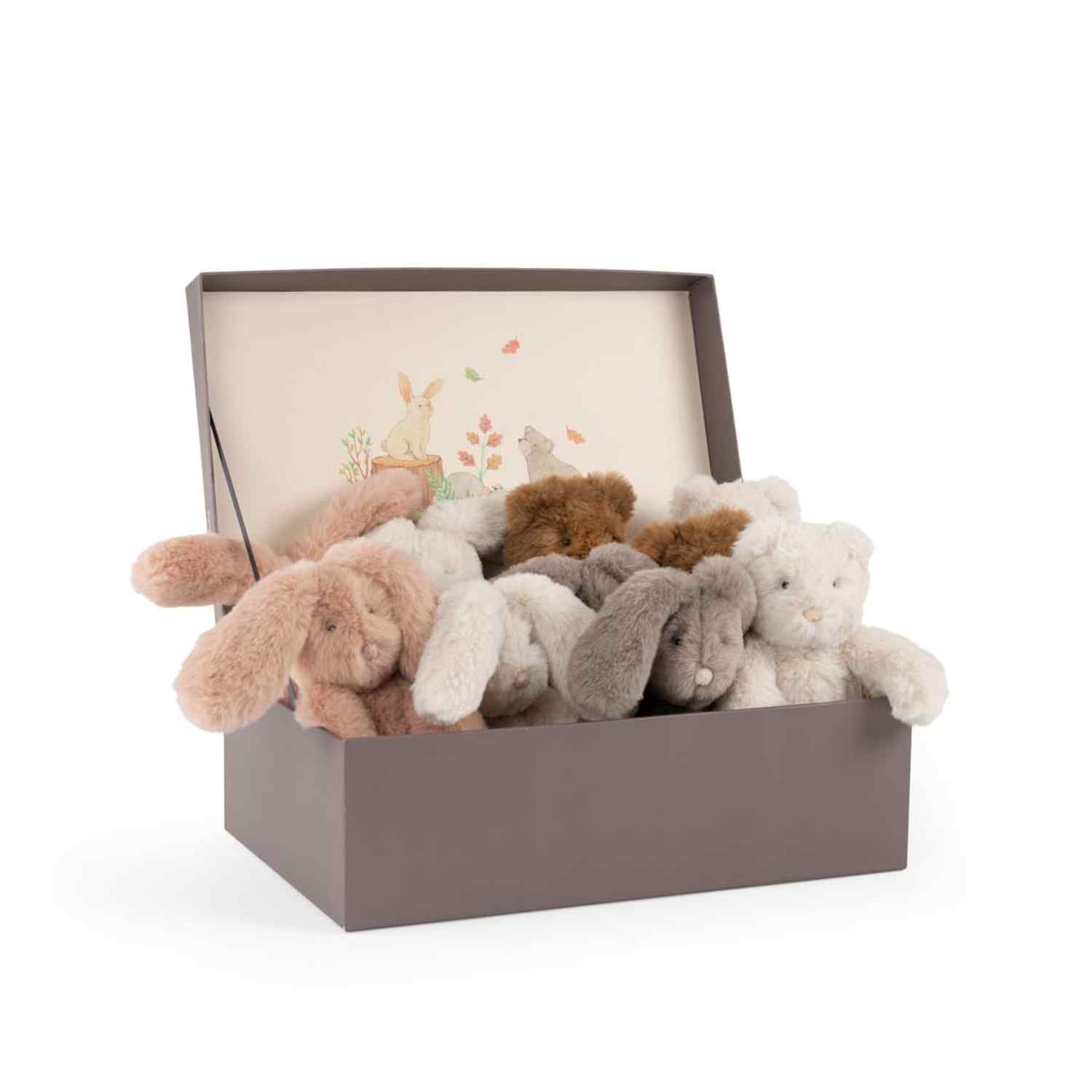 Small white rabbit plush toy