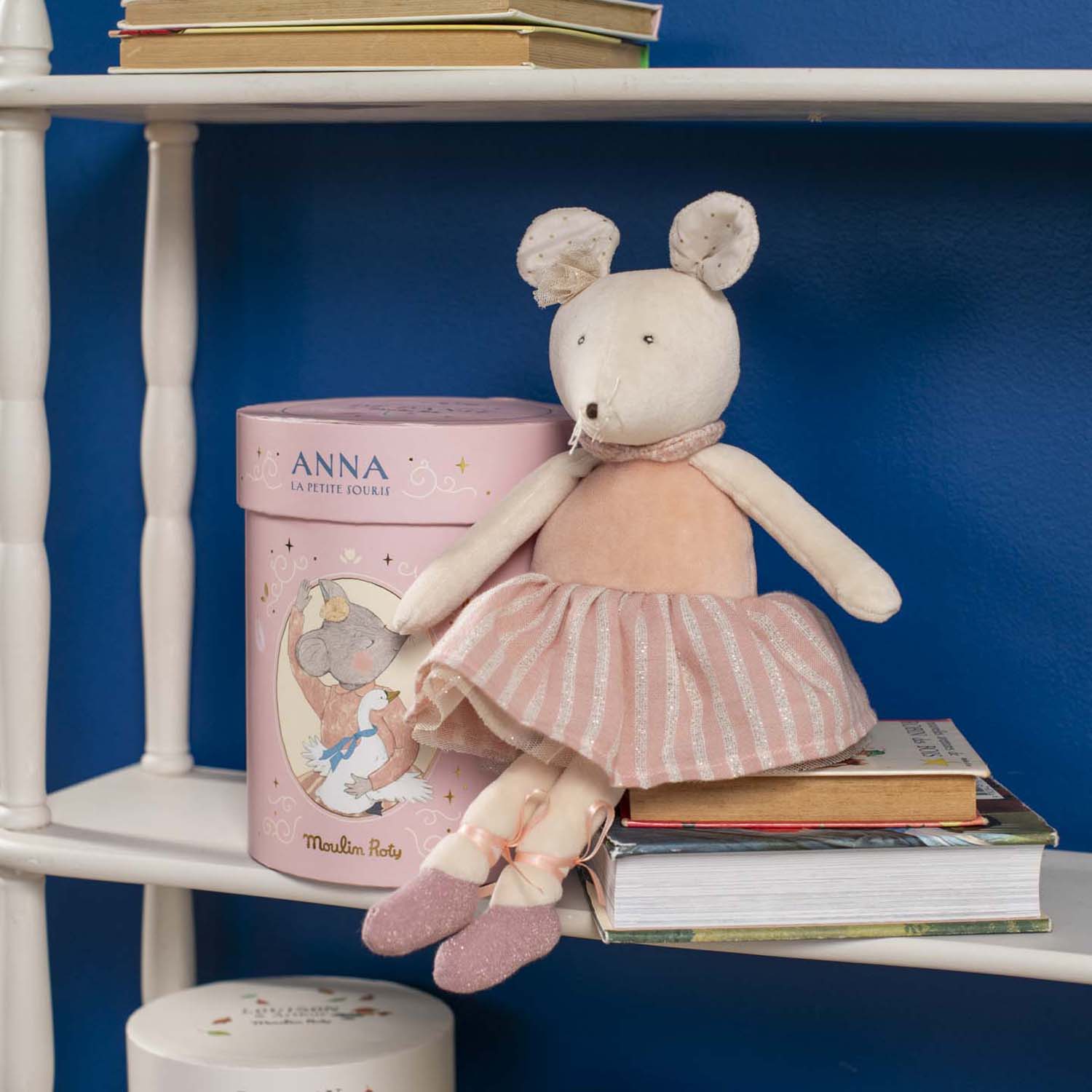 Doll in a gift box, Pink Mouse Anna