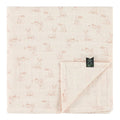 Couverture en mousseline de coton bio, Lapins roses