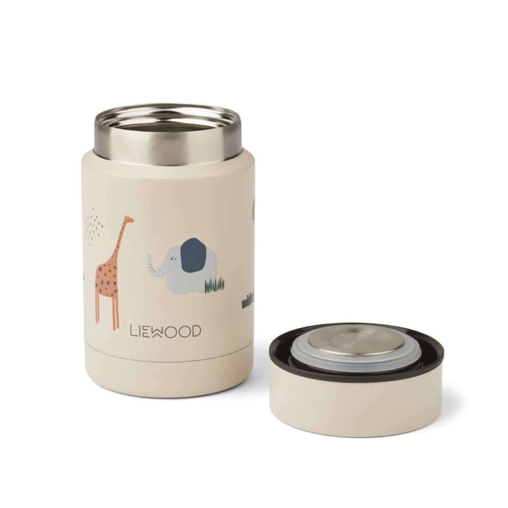 Thermal food jar in stainless steel, Safari