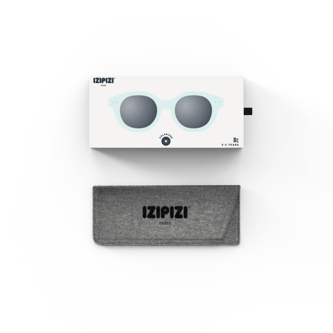 Occhiali da sole polarizzati e flessibili 3-5 anni, Retro Aqua green