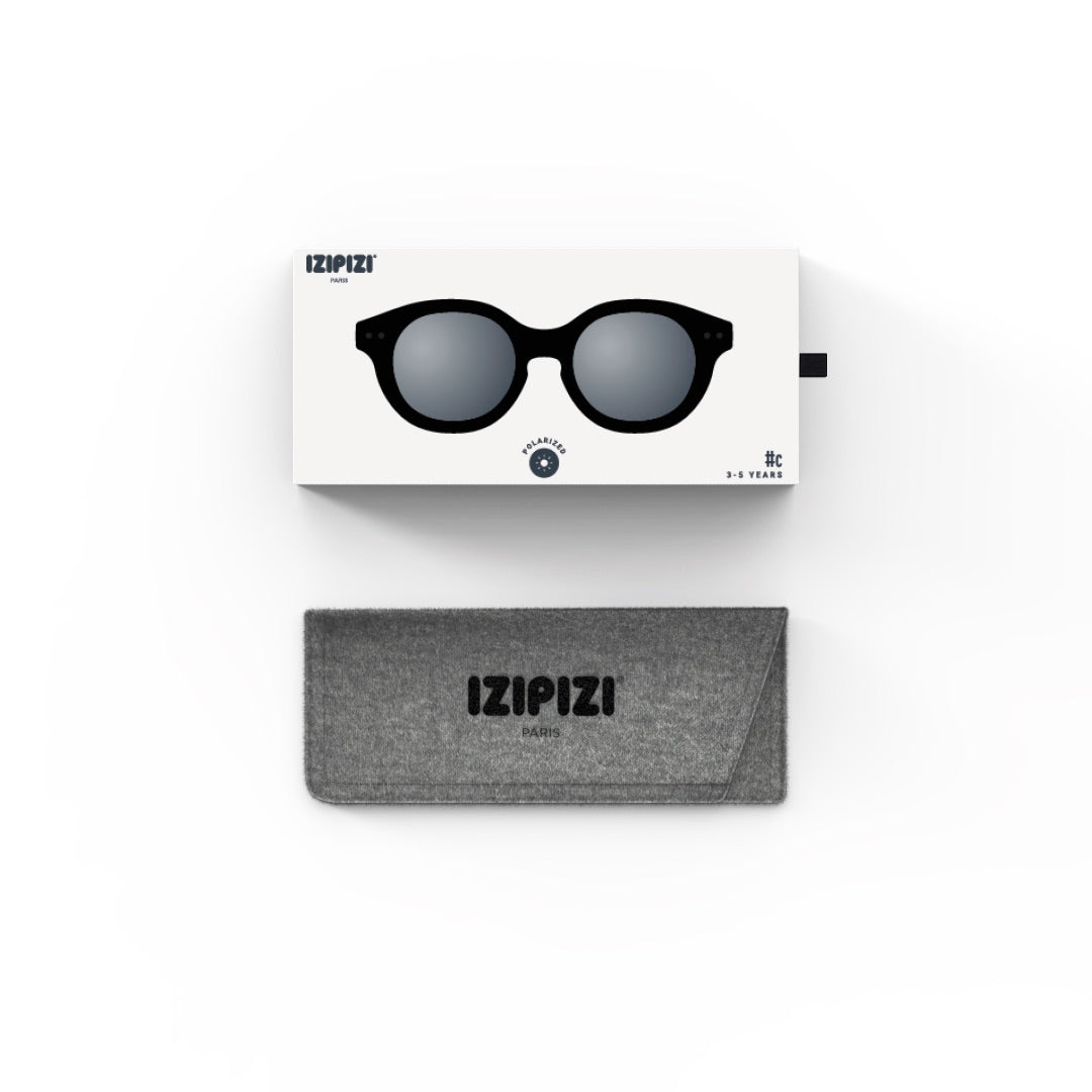 Polarized and flexible sunglasses 3-5 years, Retro Black 