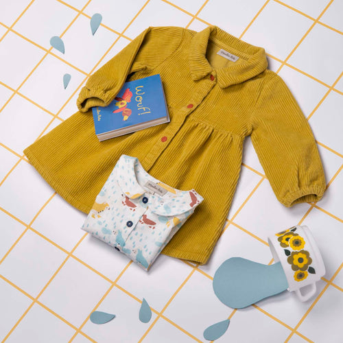 Mustard Corduroy Dress, Kelly