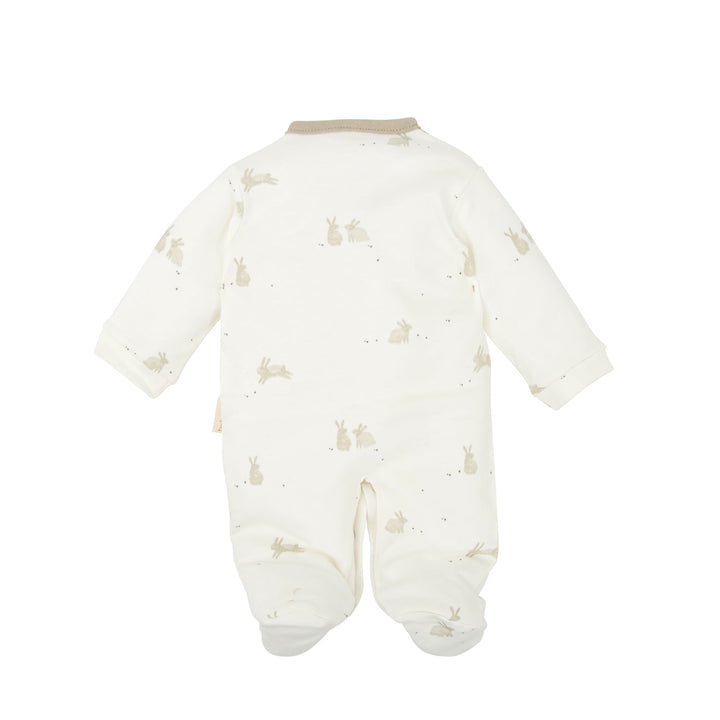 Tutina intera in cotone bio bunny, Naturale | Bimbidreams