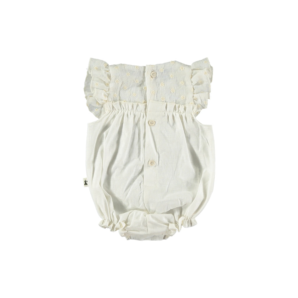 White cotton romper