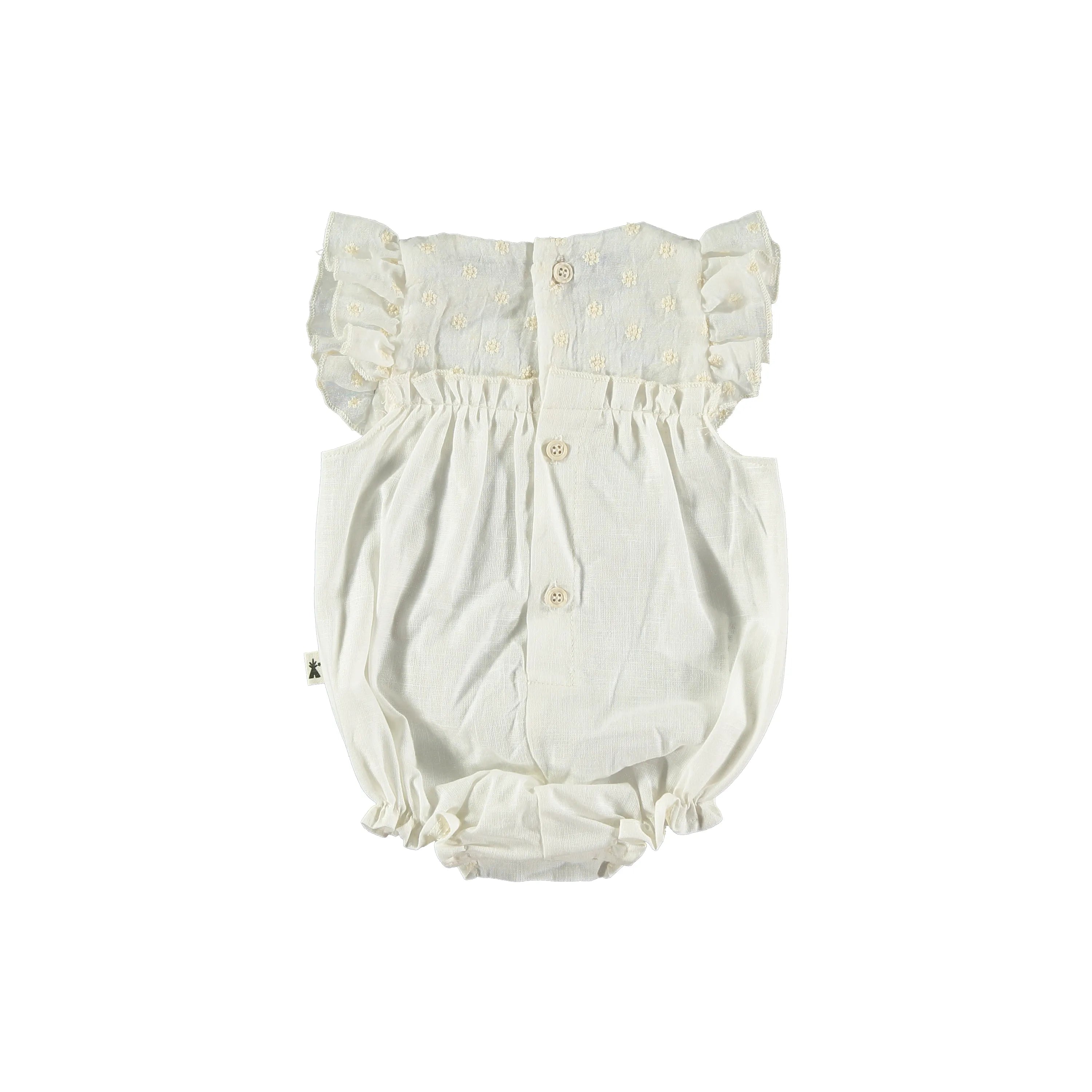 White cotton romper