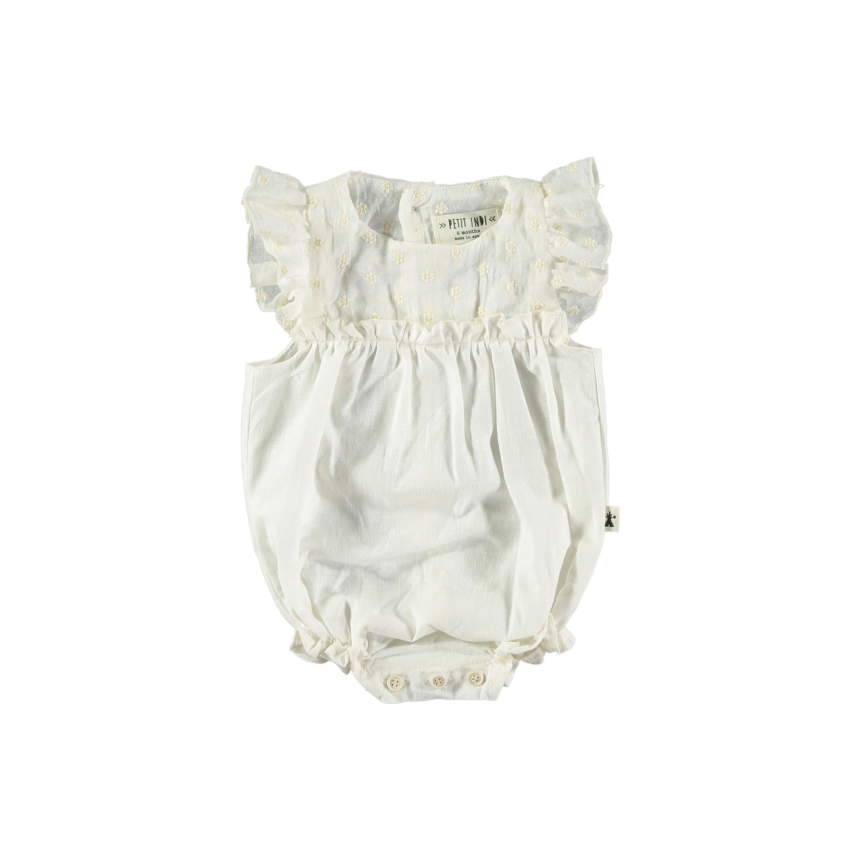 White cotton romper