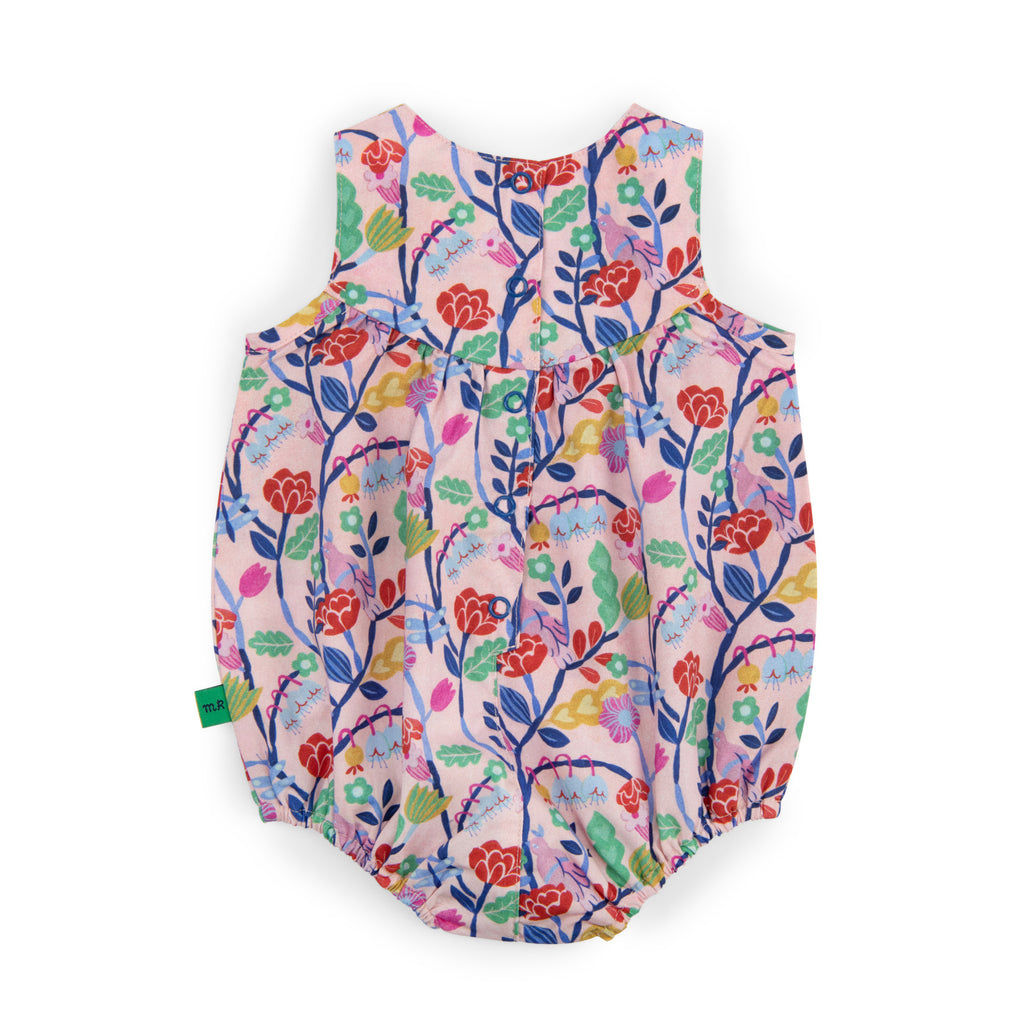 Floral Print Cotton Romper, Noelie