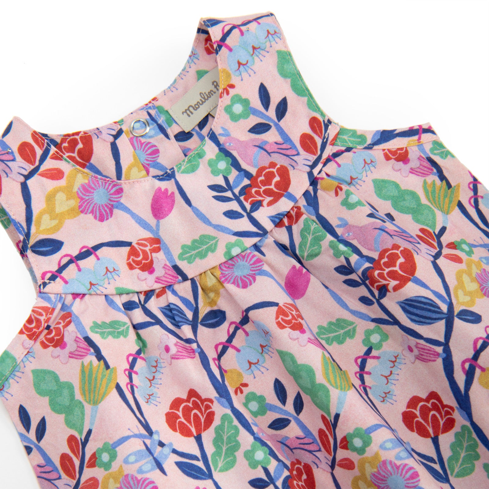 Floral Print Cotton Romper, Noelie