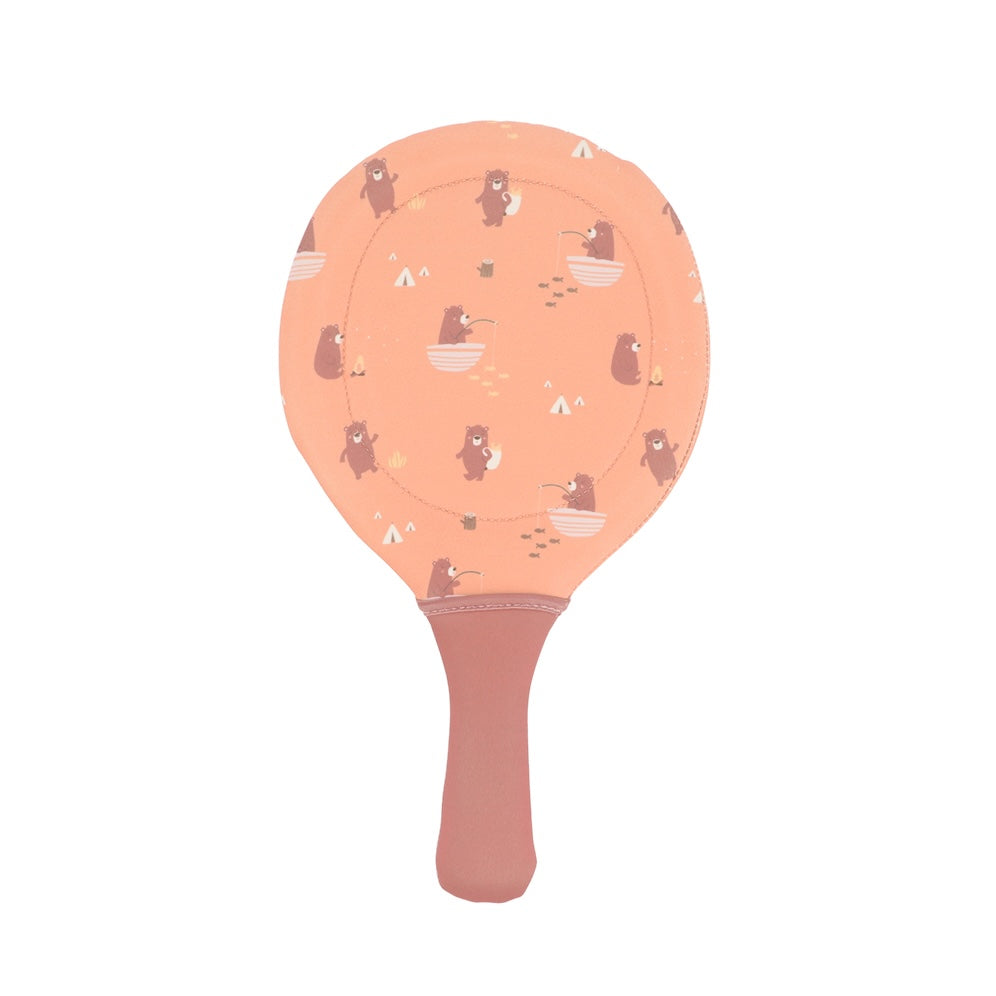 Neoprene beach rackets, Camping