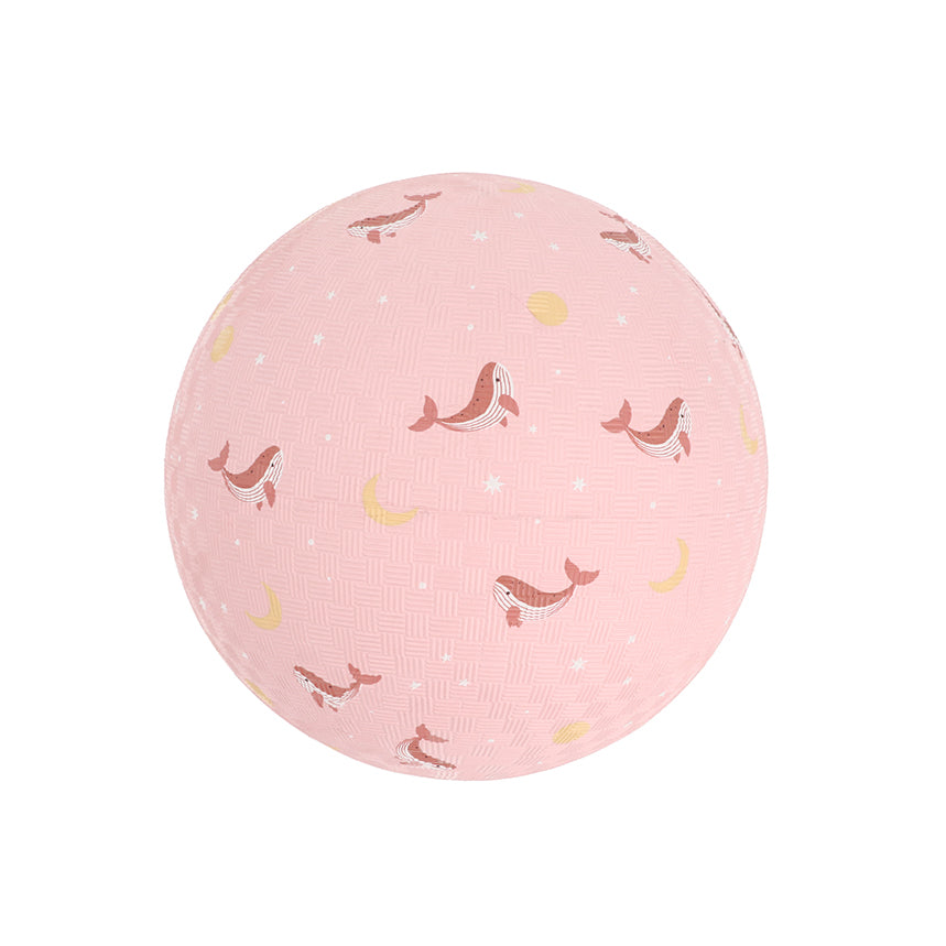 Palla grande in gomma ⌀18cm, Balena rosa