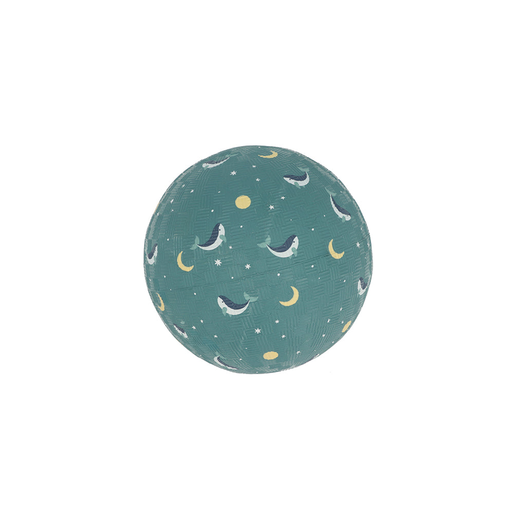 Small rubber ball ⌀13cm, Teal Whale