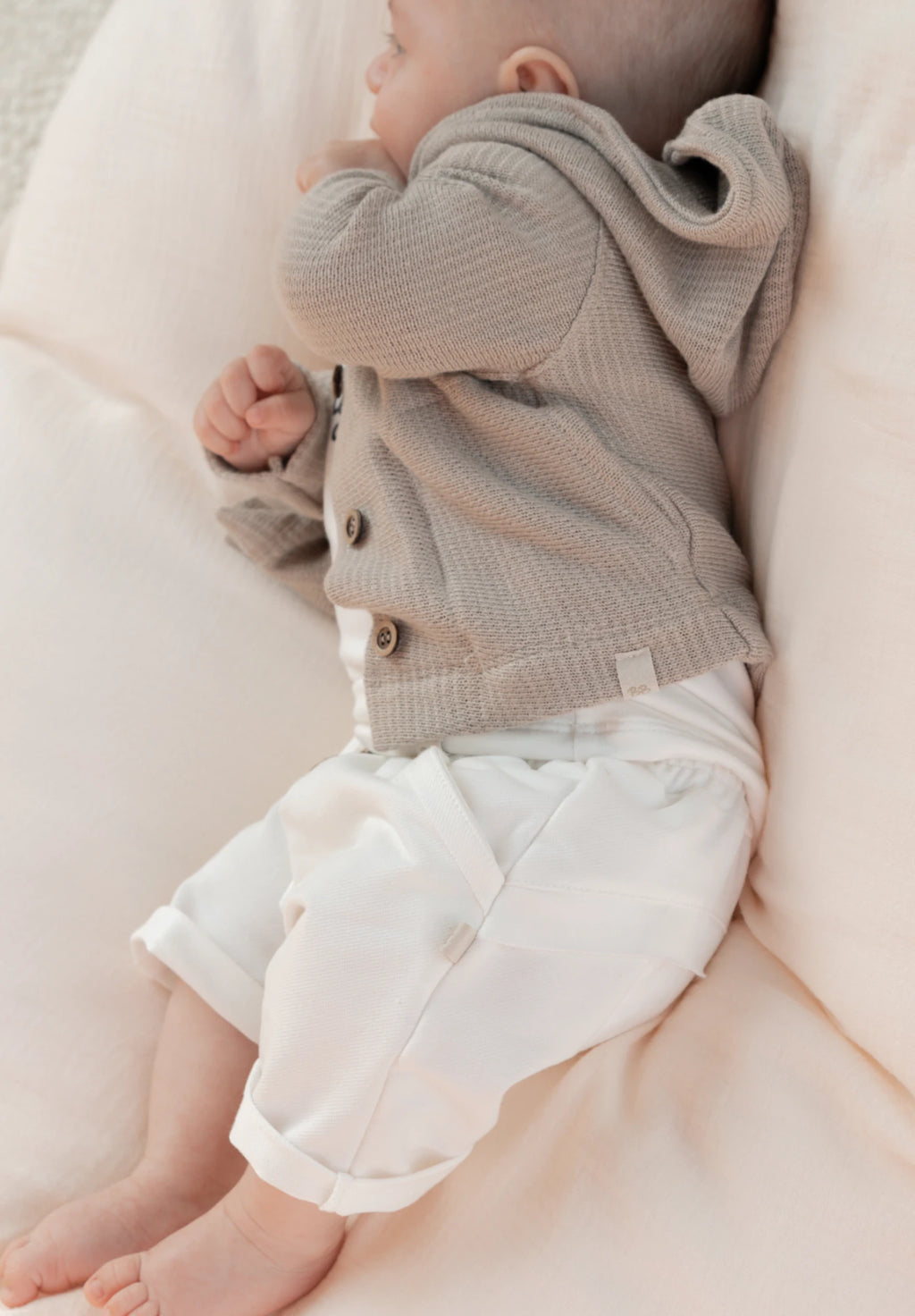 Pantaloni bermuda in bambù e cotone bio, Jeans white | Bamboom