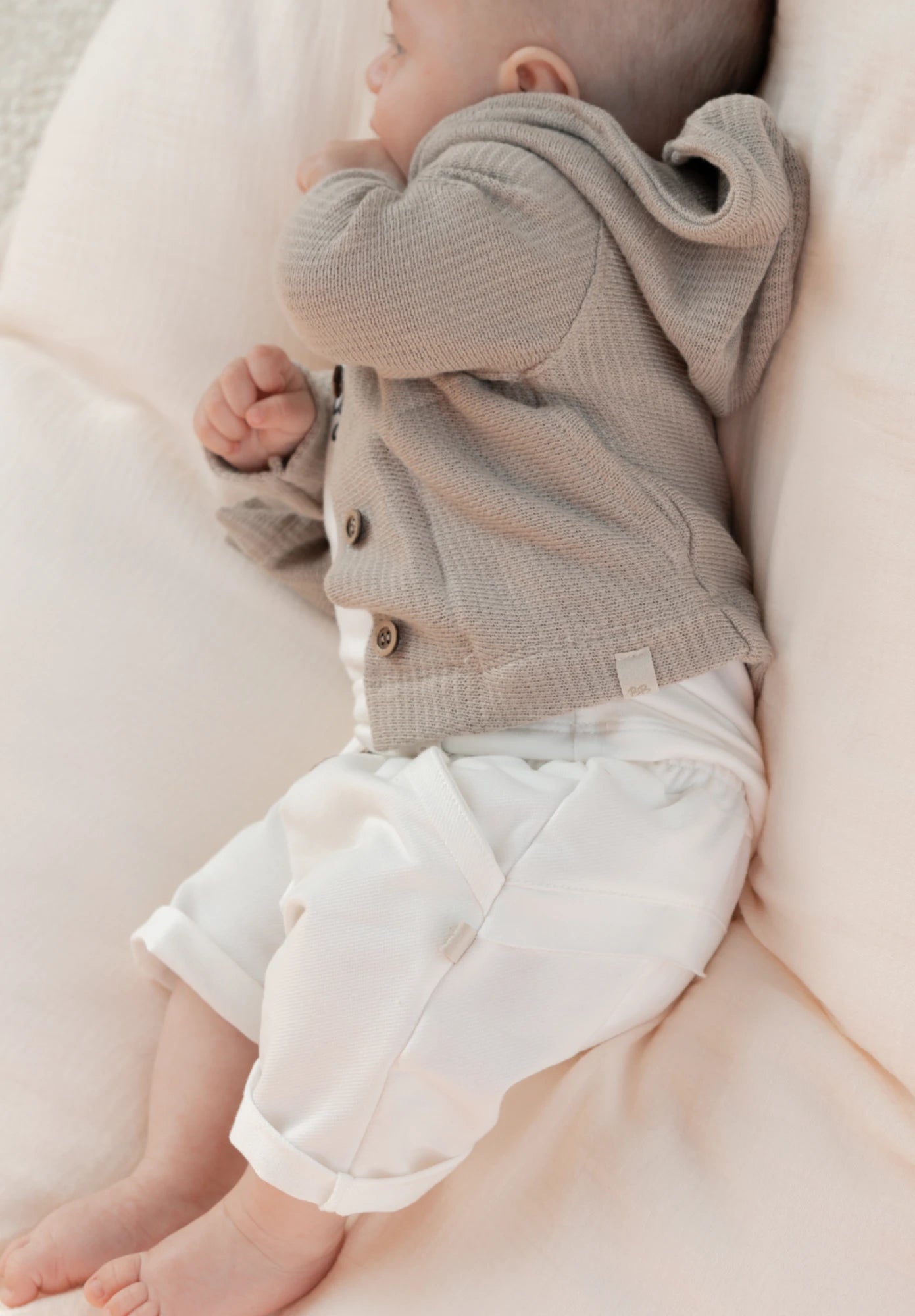 Pantaloni bermuda in bambù e cotone bio, Jeans white | Bamboom