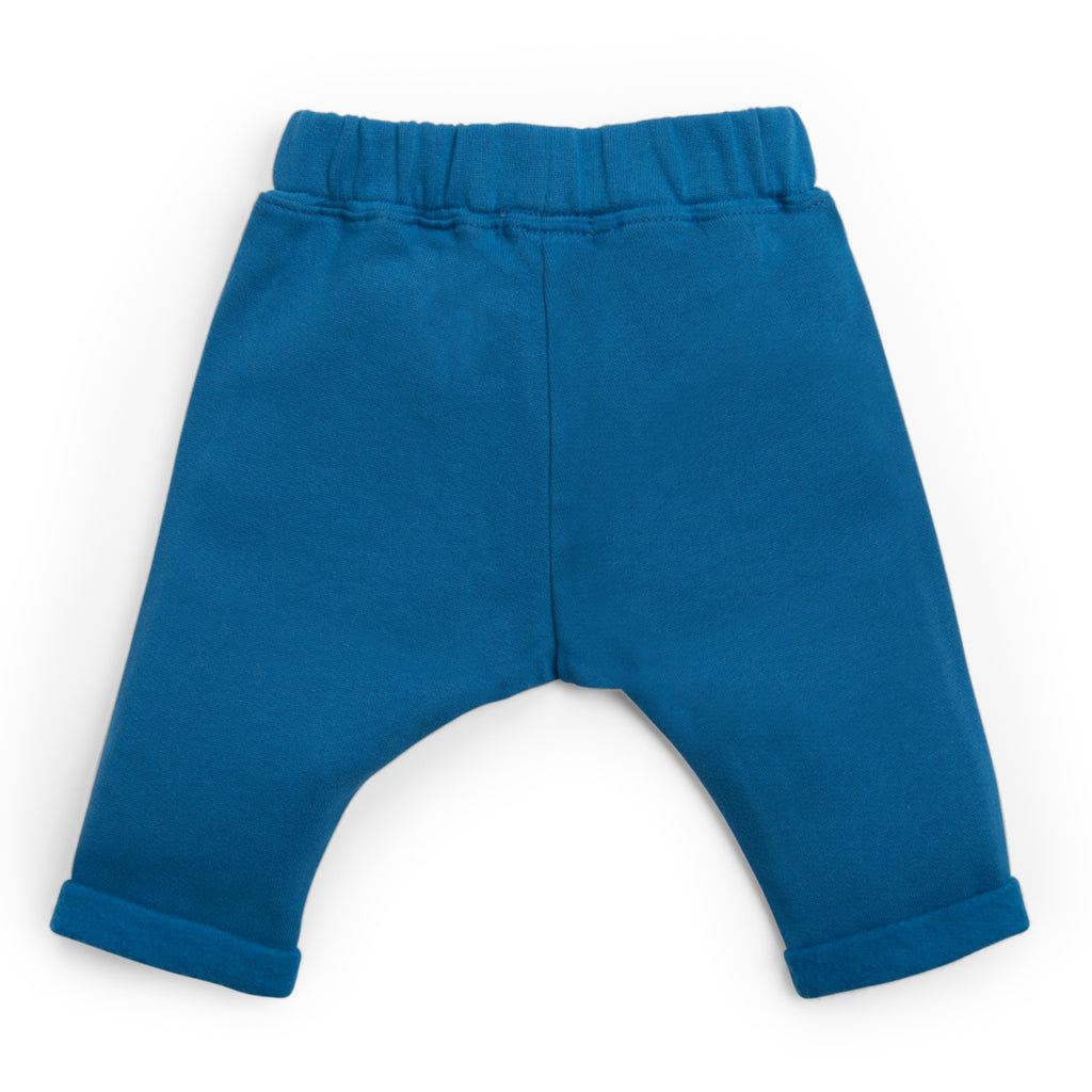 Pantaloni in felpa garzata blu, Marin