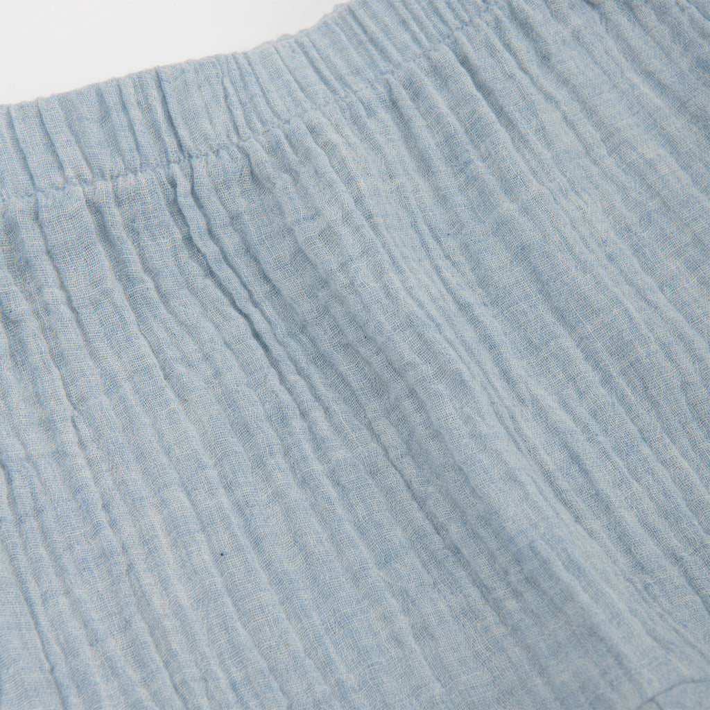 Sky Blue Cotton Muslin Trousers, Nathan