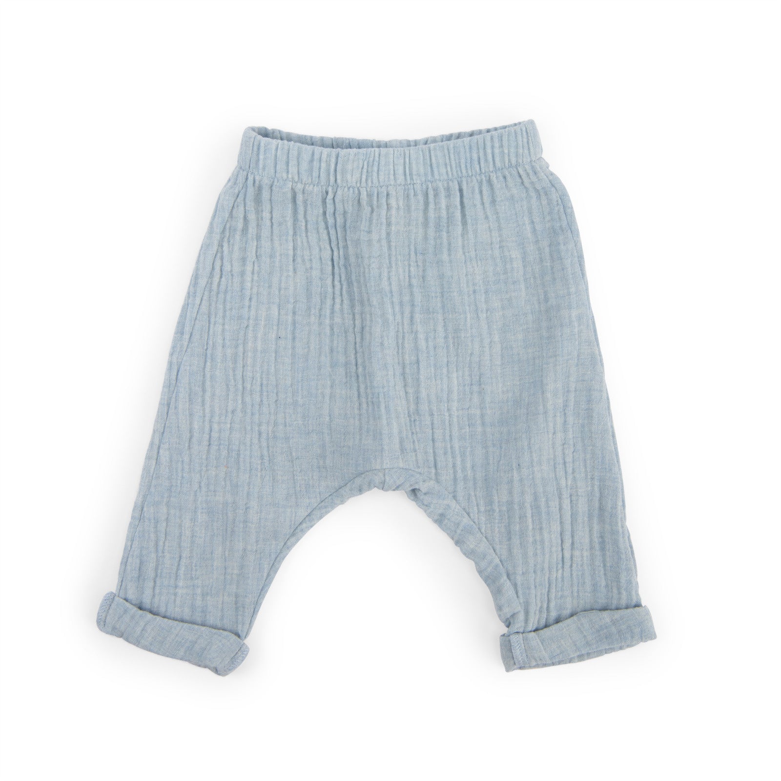 Sky Blue Cotton Muslin Trousers, Nathan