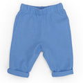 Blue cotton muslin trousers, Livio