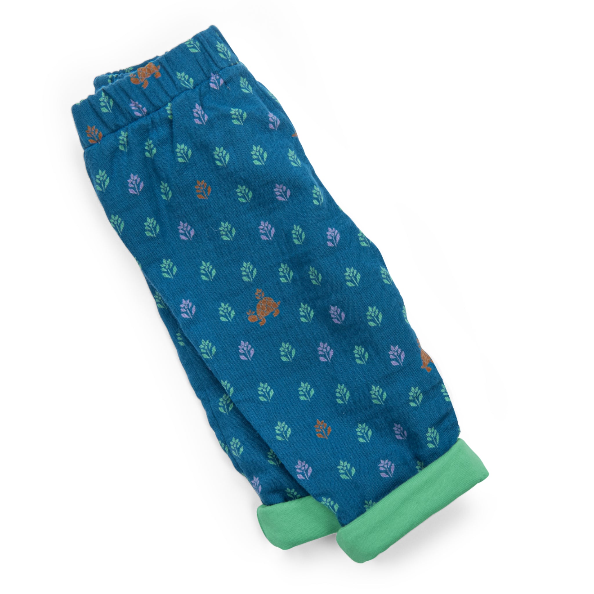 Trousers in jersey-lined muslin, Michka