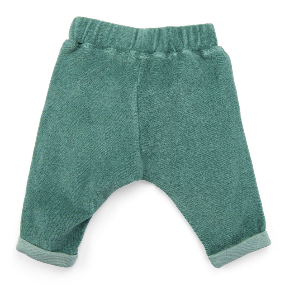 Pantaloni in spugna verde carciofo, Lupin