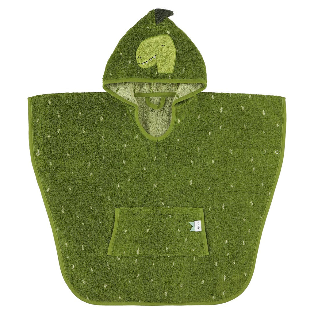 Poncho in cotone bio, Dinosauro