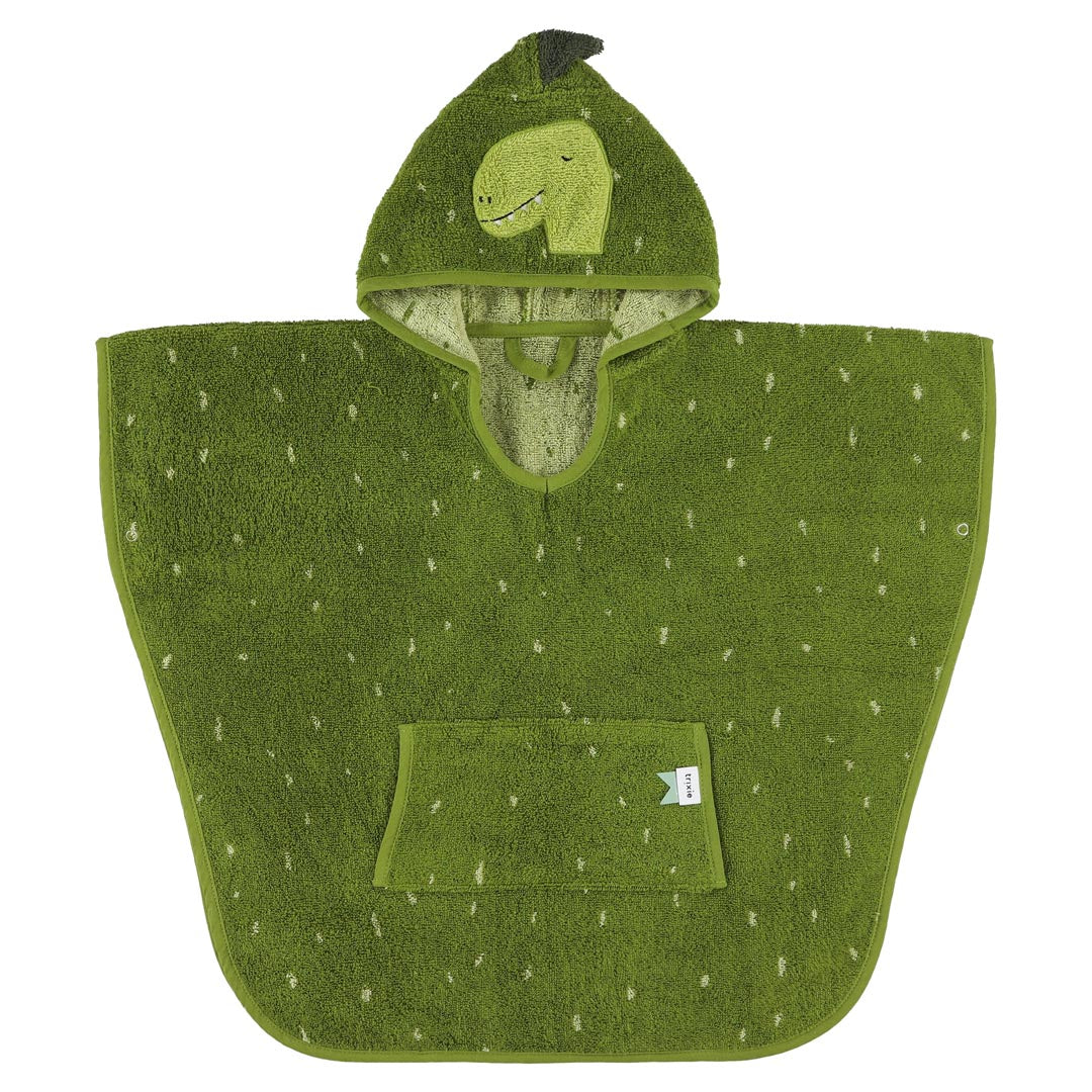Poncho in organic cotton, Dinosaur
