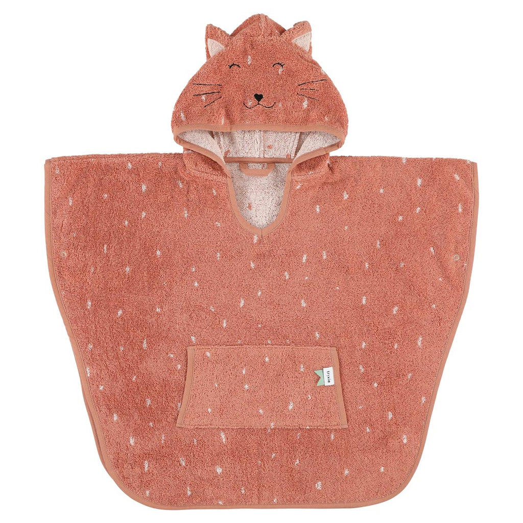 Poncho in organic cotton, Cat