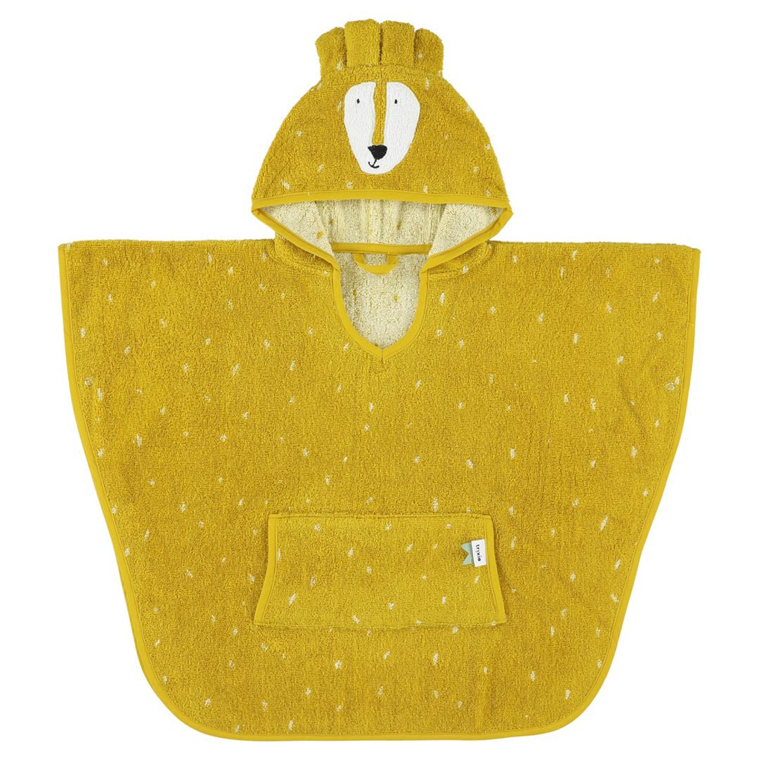Poncho in organic cotton, Lion