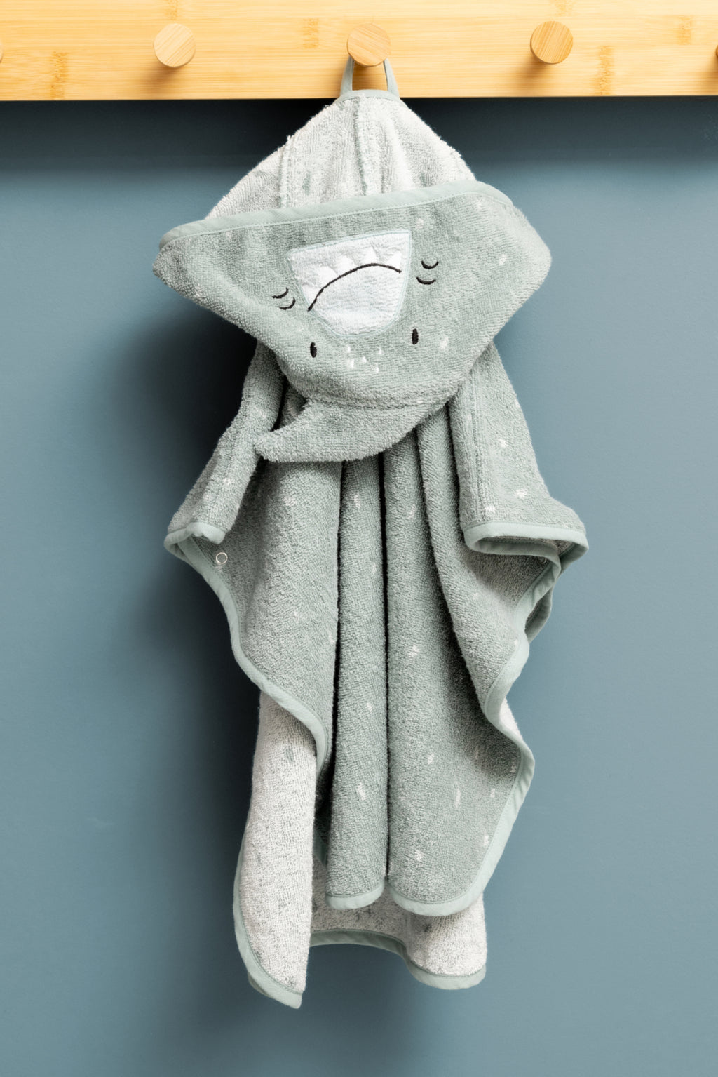 Poncho in cotone bio, Squalo