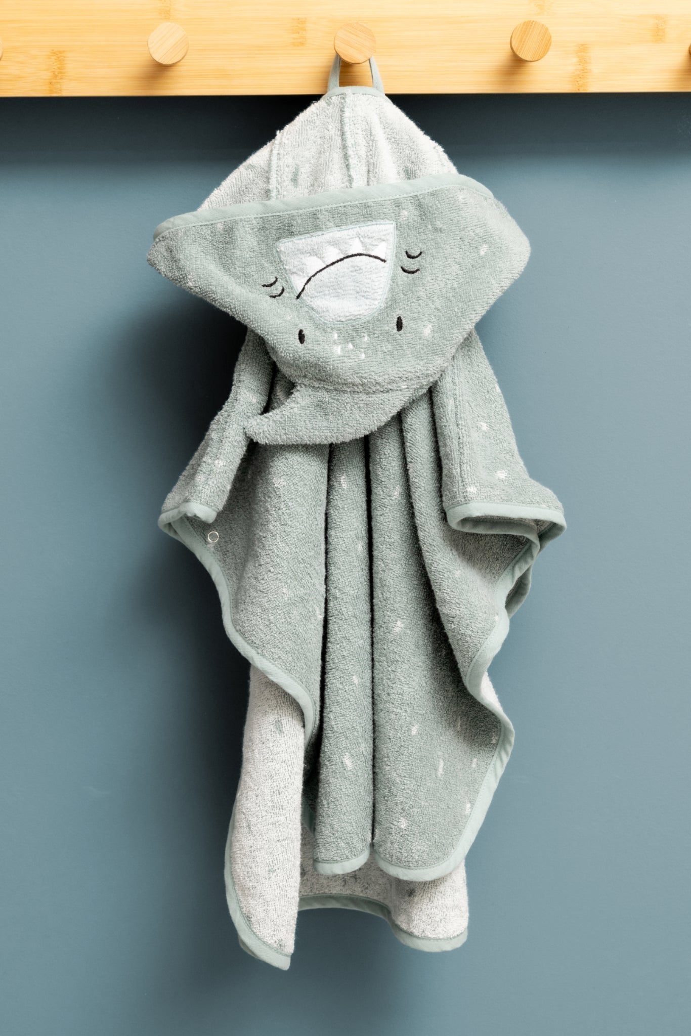 Poncho in cotone bio, Squalo