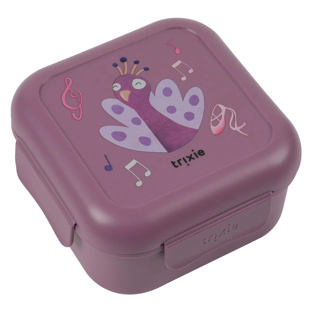 Porta merenda con clip, Ballerina Pavone
