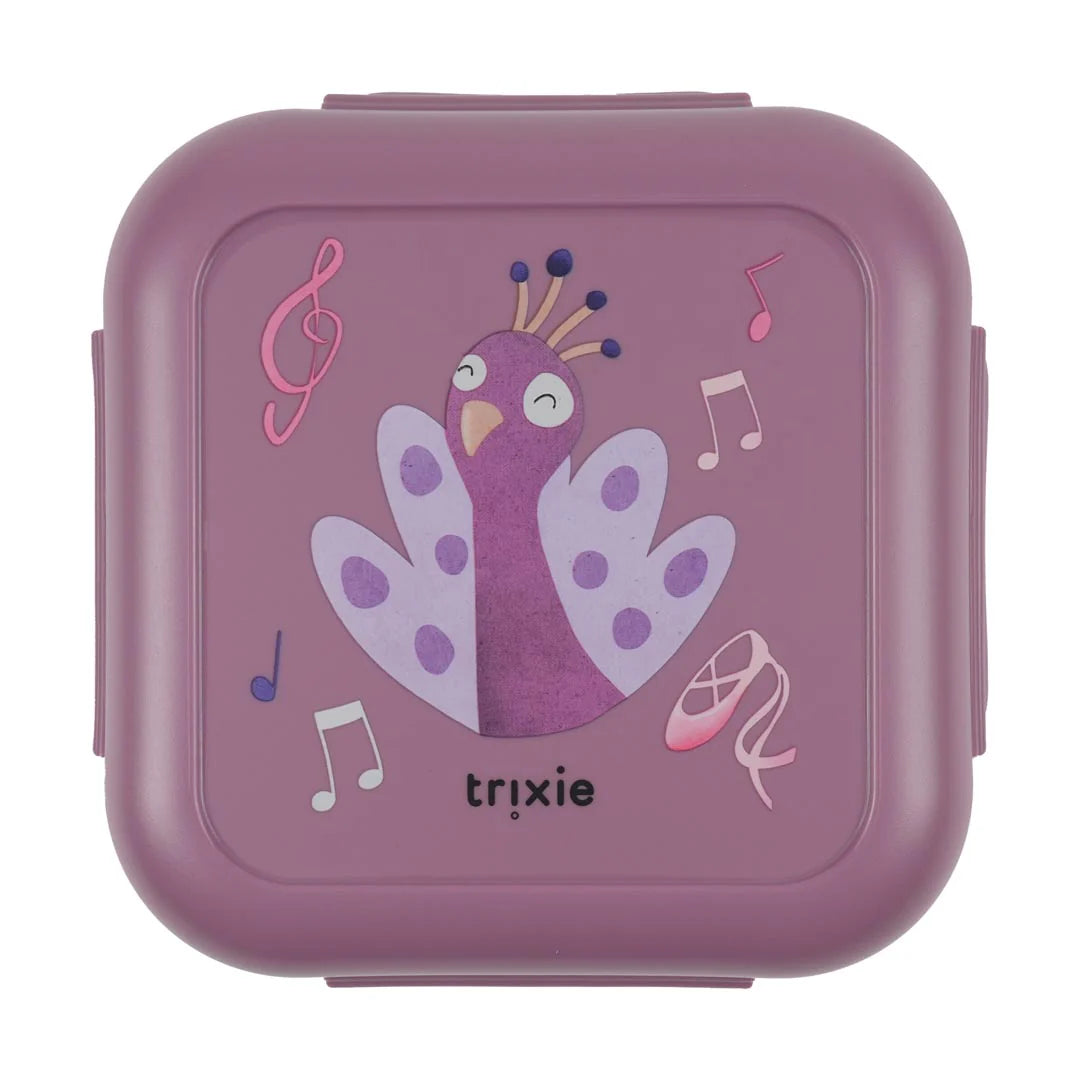 Porta merenda con clip, Ballerina Pavone