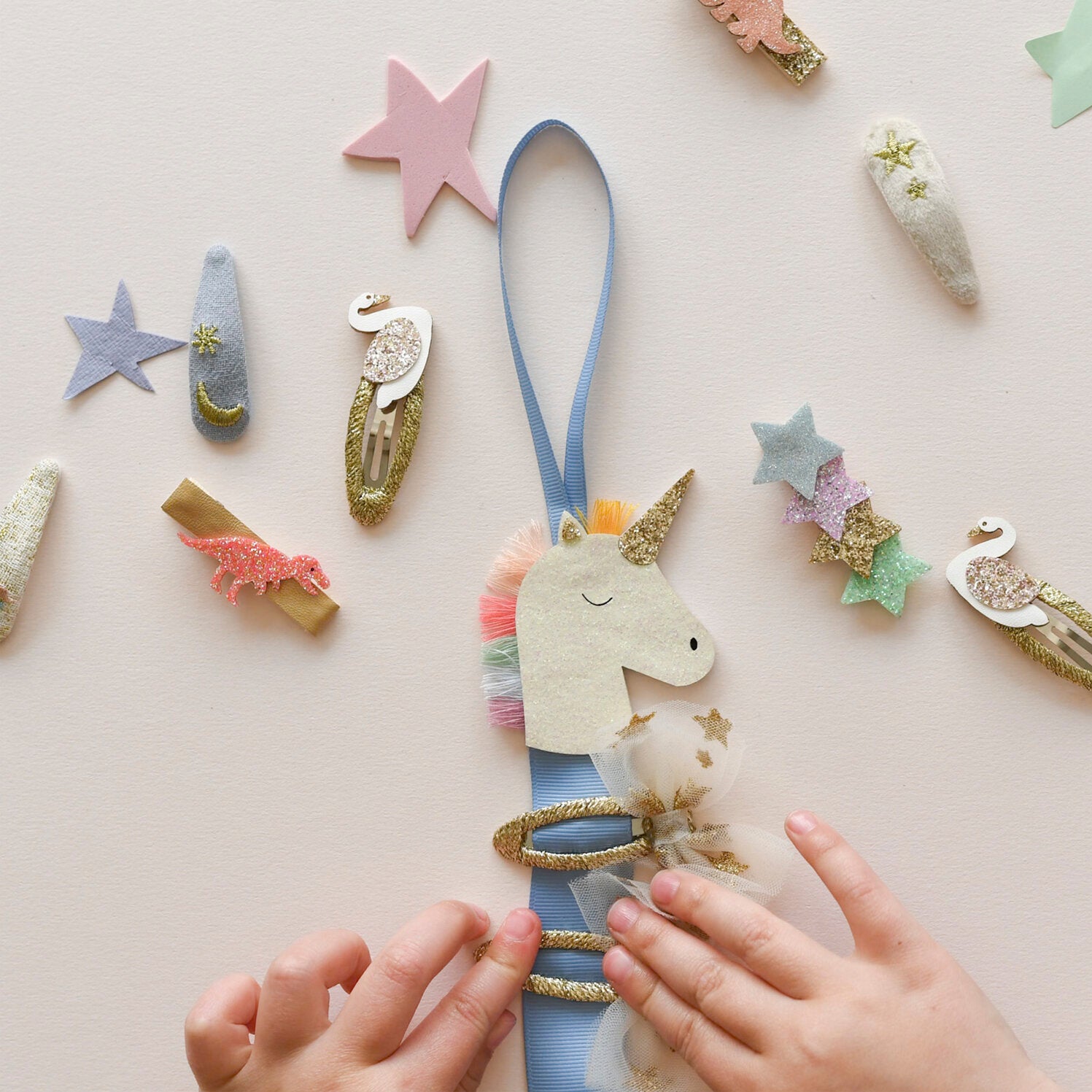 Rainbow Unicorn Hair Clip Hanger
