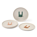 Set of plates (6 pcs), Rabbits