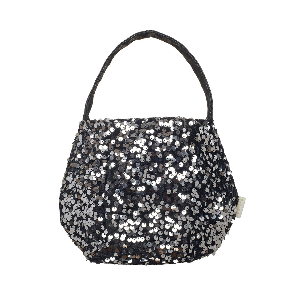 Borsetta calderone nera con paillettes Rockahula Halloween