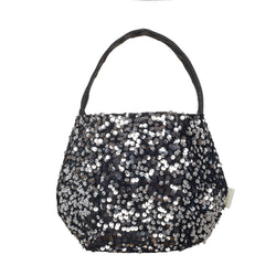 Borsetta calderone nera con paillettes Rockahula Halloween