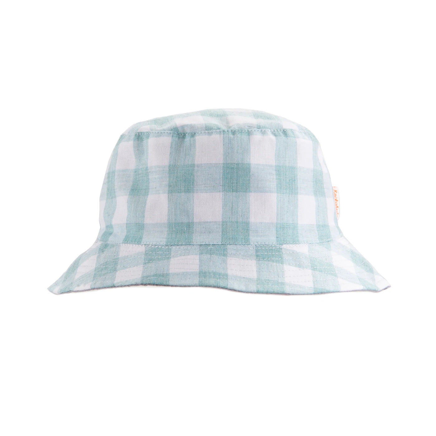 Cappello da pescatore reversibile, Quadretti menta (3-6 anni) Rockahul…