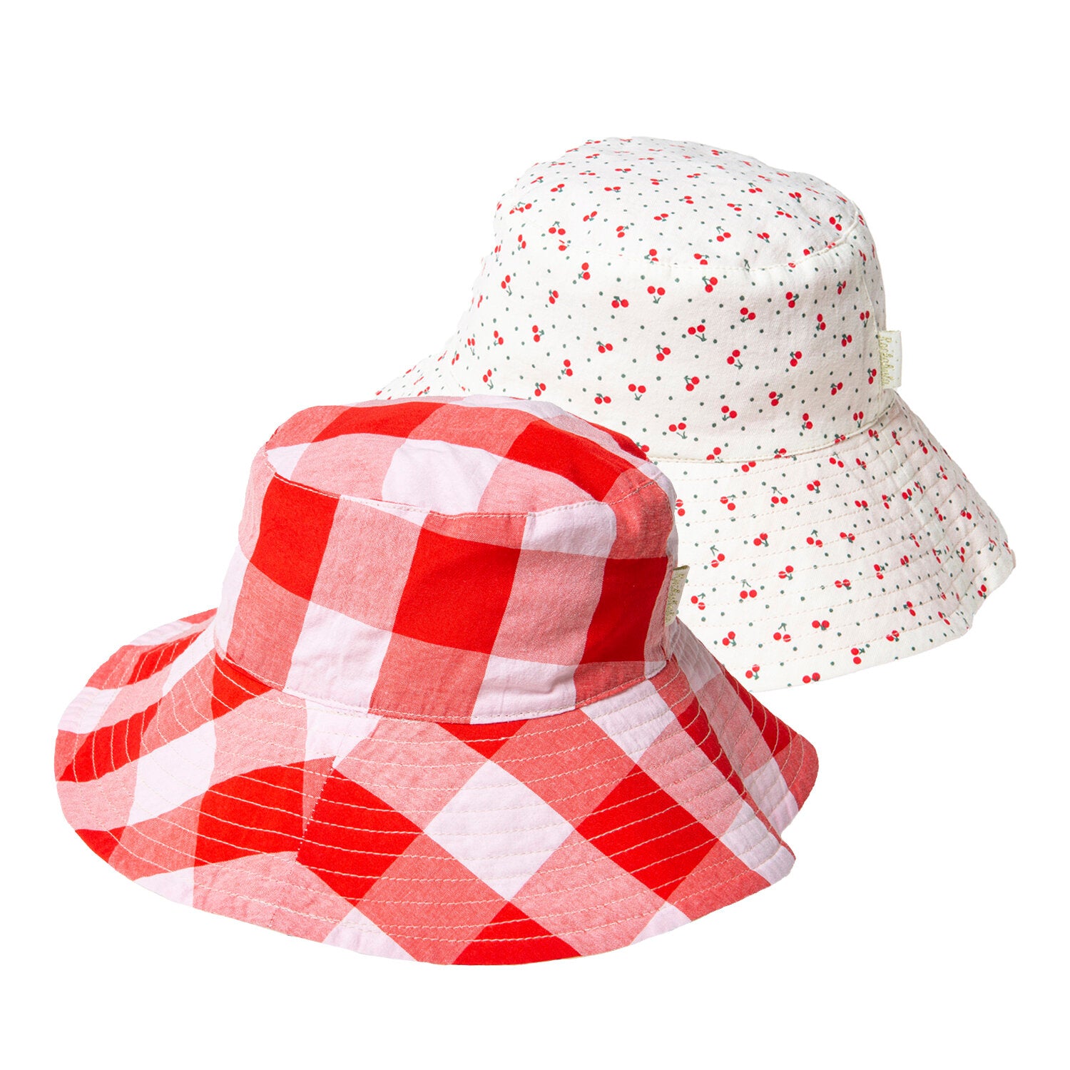 Cappello da sole reversibile, Ciliegie (3-6 anni)