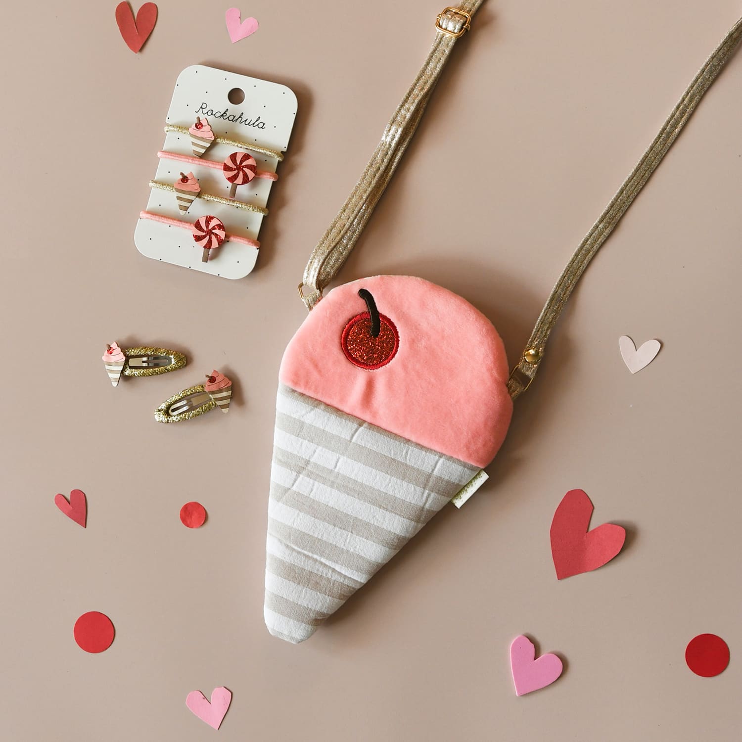 Ice Cream Cherry Hair Clips