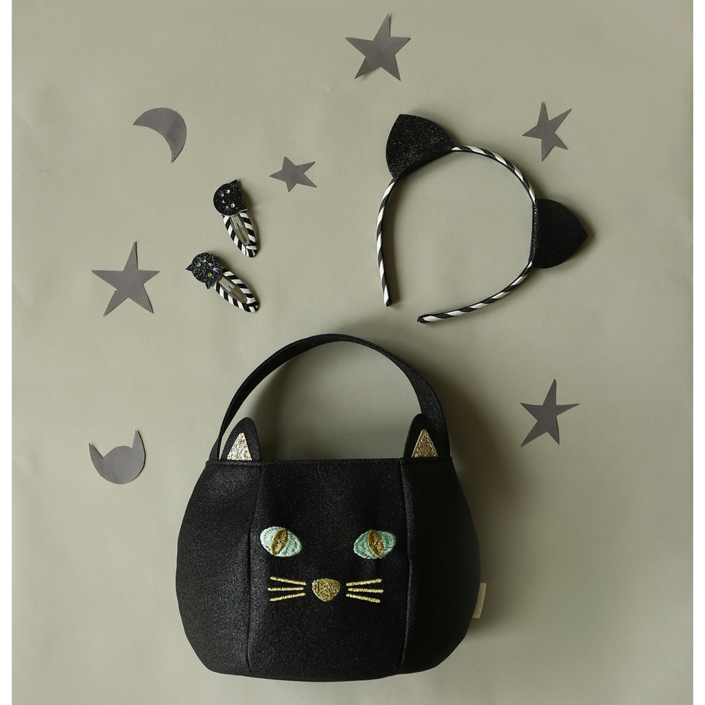 Borsa a secchiello per halloween, Gatto nero